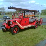 de antieke brandweer auto van BEDUM. De TROTS van de vrijwillige brandweer Bedum.