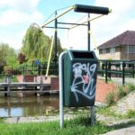 Brug bij ijsbaan